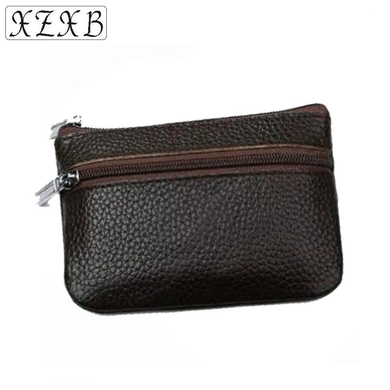 

New Upmarket Genuine Leather Unisex Handbag Student Short Wallet Key Ring Female Card Holder Coin purse Ladies Money Card Pack