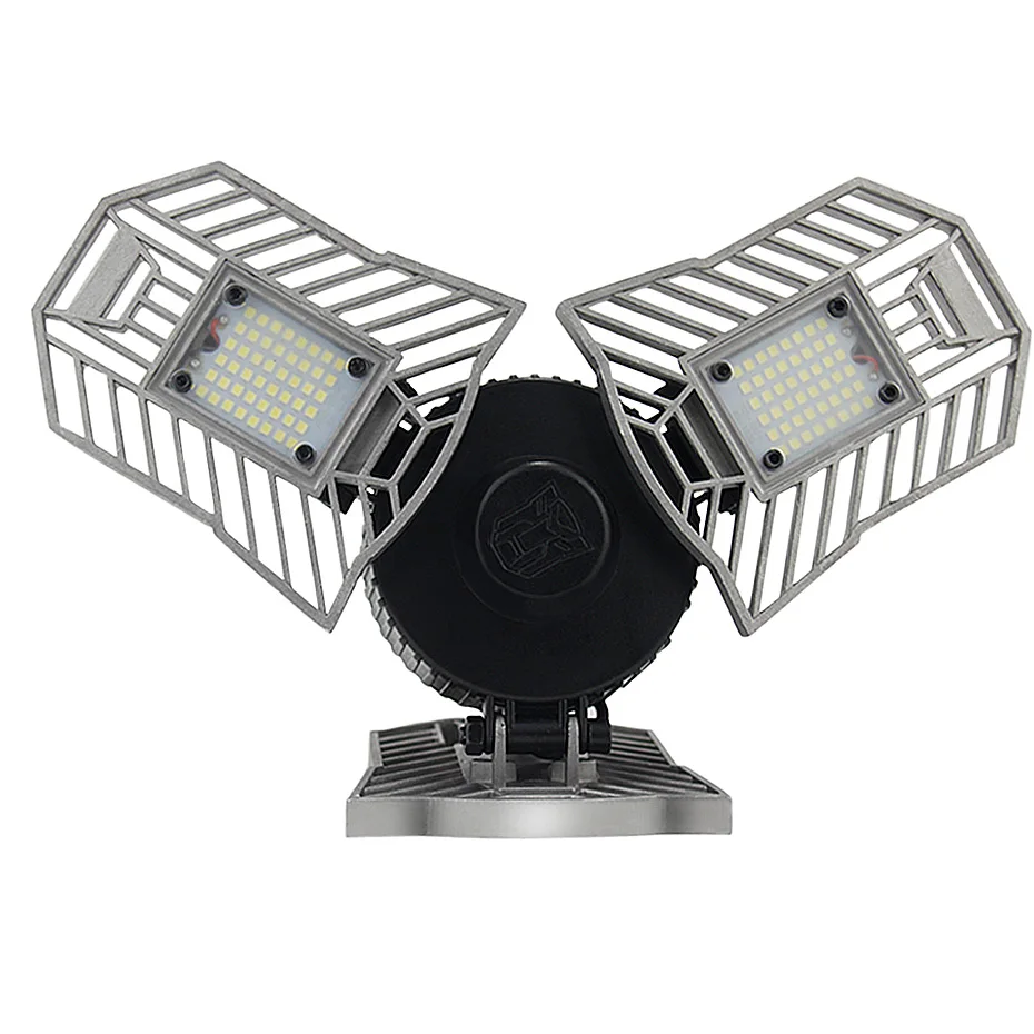 

E27 Led Lamp Deformable High Intensity 6000LM Radar led light for Studio Garage Industrial Warehouse Mining Lamp AC85-265V