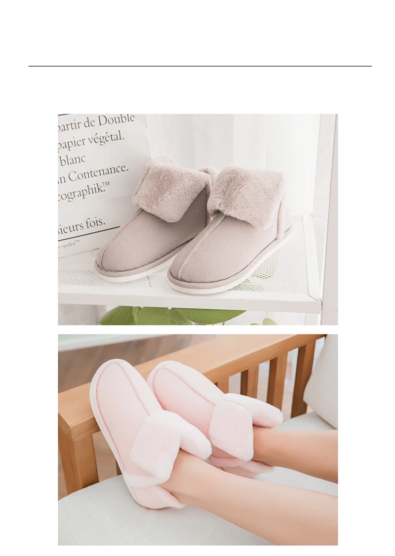 Girseaby/зимние женские ботинки; теплая плюшевая домашняя обувь; женская повседневная обувь без застежки; ботильоны; botas chaussures; большие размеры 36-45