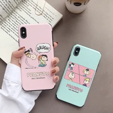 Рельефный Шелковый мягкий чехол для телефона с рисунком Шарли для iPhone 6, 6 S, 7, 8 Plus, X, XS, MAX, XR, милый матовый чехол в стиле аниме, fundas Capa