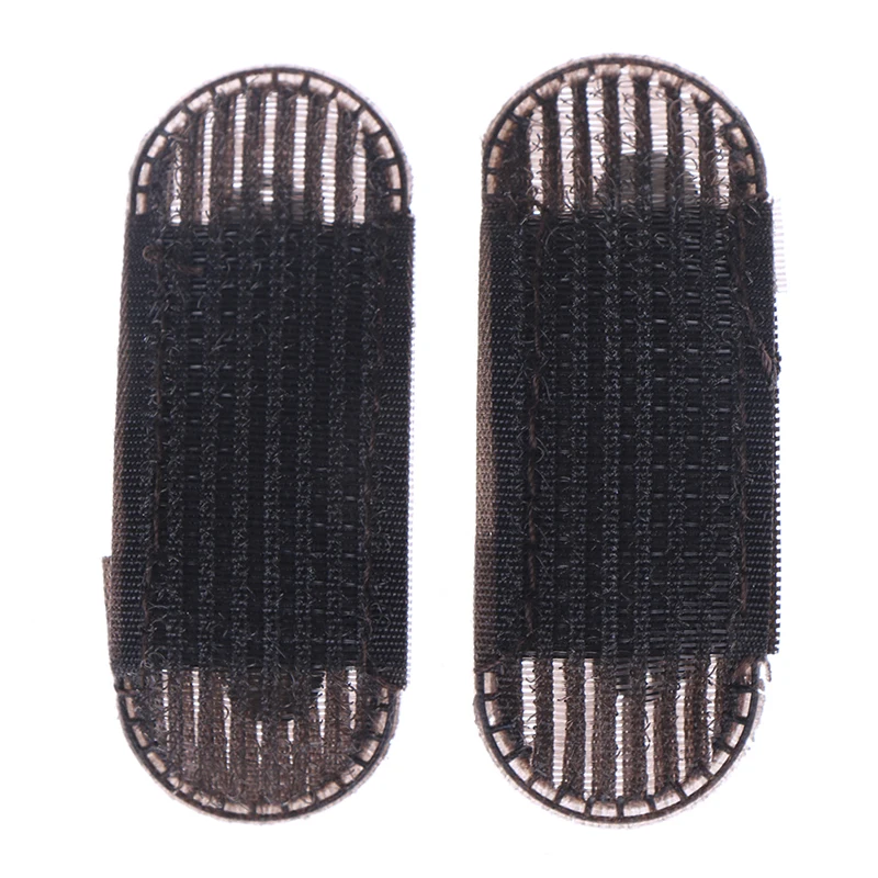 Hot 2PC Breathable Bangs Mat Hair Clips Black Coffee Princess Hair Tool Bump It Up Volume Base Hair Insert Invisible Hair Pin