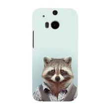 Fashion Man Shape Animal Funny High Quality Fashion UV Black Bag Case For HTC M8