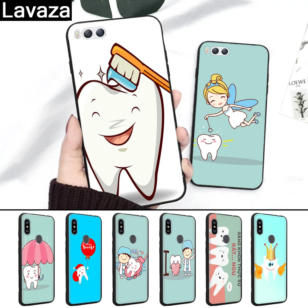 Силиконовый чехол Lavaza с зубными коронами зубов для стоматологов Xiaomi MI 6 8 9 SE Max 3 Lite