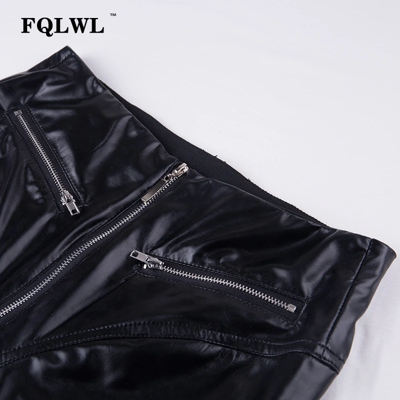 FQLWL летние брюки женские кожаные брюки черные брюки с эластичной талией Pantalon Femme женские леггинсы облегающие Стрейчевые брюки-карандаш