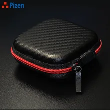 headphones Zipper earphone bluetooth earphone Earbuds Hard Case Storage Carrying Pouch Bag SD Card Hold pop socket gift box