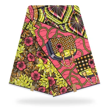 

2019 new african wax prints fabric 6 yards high quality african print wax fabrics african cotton fabric for dresses