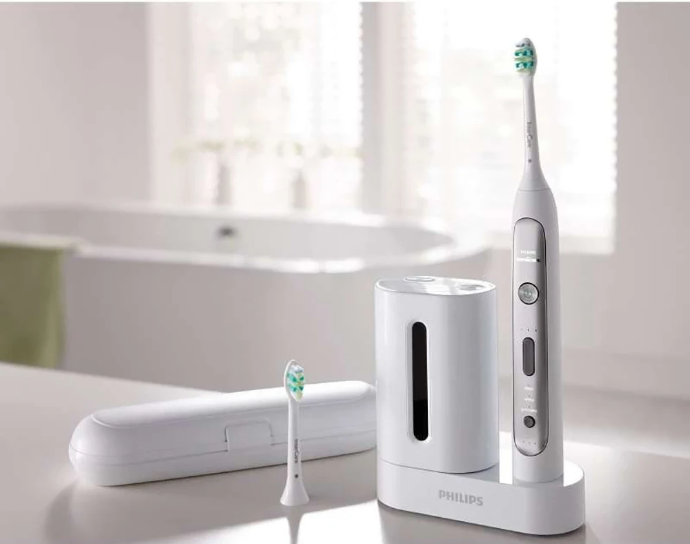 Электрическая зубная щетка Philips Sonicare FlexCare Platinum с датчиком давления 3 режимов HX9172/19 для взрослых/детей 110-220 В