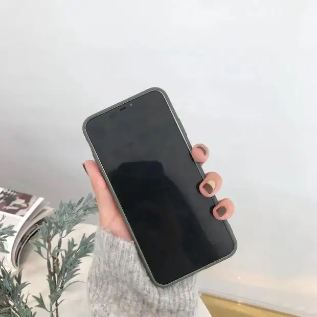 Aoweziic Korean couples simple and fresh sticky notes for iPhone XS XS MAX phone case 6S 7Plus English letters anti-fall shell
