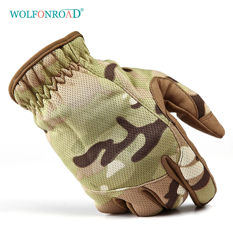 WOLFONROAD Winter Thermal Camouflage Gloves Climbing Rocking Gloves
