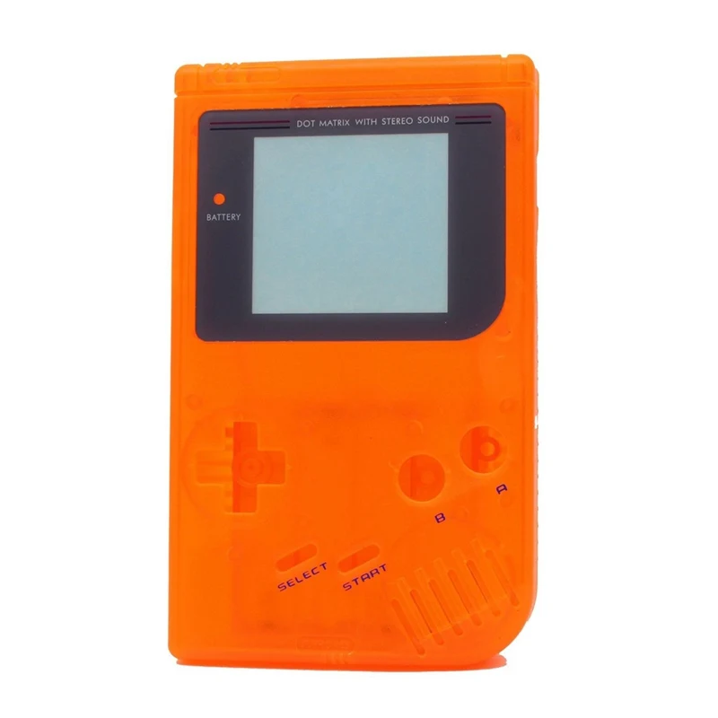 Высокое качество чехол Пластиковый корпус для игры приставка Gameboy GB - Цвет: Transparent Orange