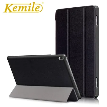 

Kemile 3 Folding Simplism Fashion Series Wake Up Fold Stand Leather Case Smart Cover For Lenovo Tab 4 10 inch (TB-304F/N) Case