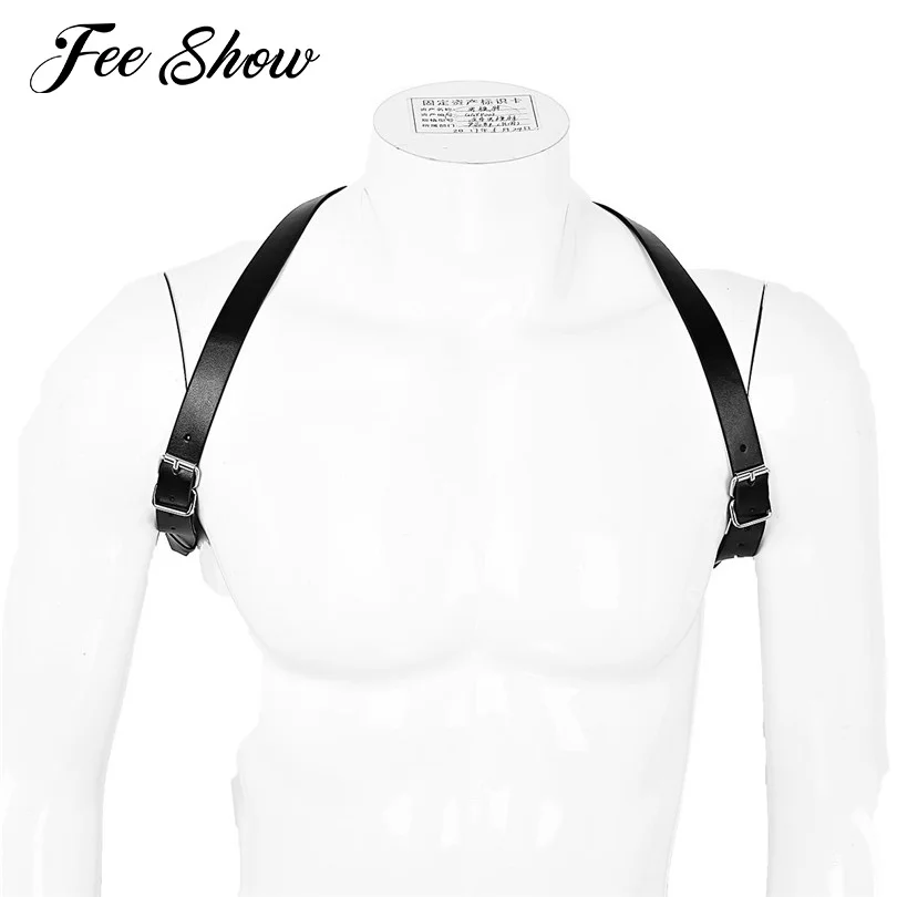 Sexy Mens Shoulder Harness Strap Harness Belt Mens Adjustable Shoulder
