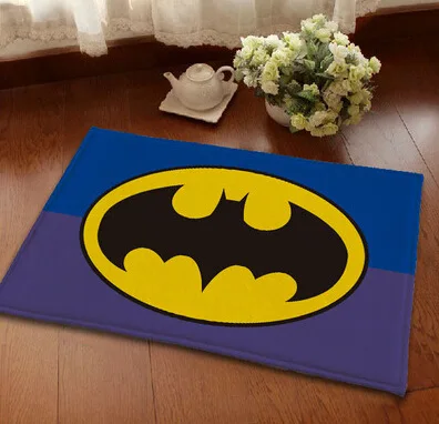 RFWCAK высокое качество Капитан Америка Мстители противоскользящие ковры фланелевые коврики детская комната Домашний декор напольный коврик водопоглощающий коврик - Цвет: Batman