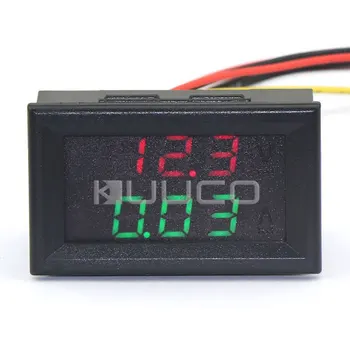 

5 PCS/LOT Digital Gauge DC 0 ~100V/10A Voltmeter Ammeter/Panel Meter DC 12V 24V Voltage Current Meter/Tester/Monitor