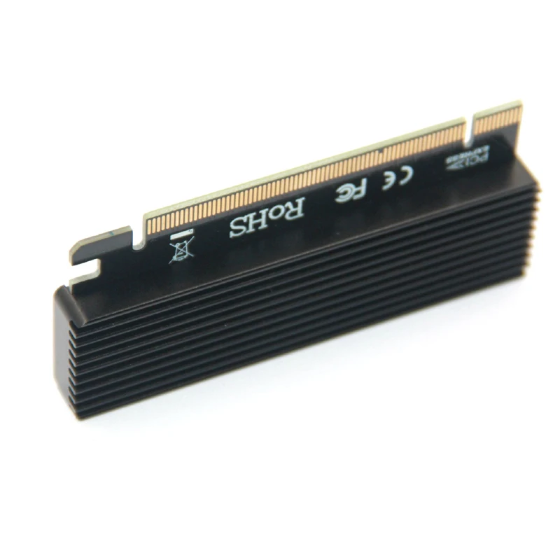 M.2 NVMe SSD NGFF TO PCIE 3.0 X16 Adapter with LED M Key Interface Card Suppor PCI Express 3.0 x4 2230-2280 Size m.2 FULL SPEED