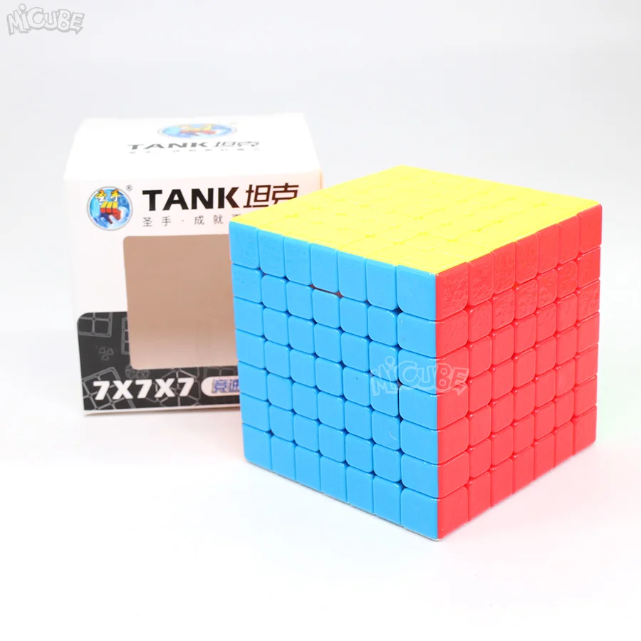 Shengshou танк 7x7 6x6 куб скорость Магическая головоломка без наклеек Cubo Magico для 6x6x6 7x7x7 головоломка без наклеек обучающая игрушка для детей - Цвет: Tank-7x7