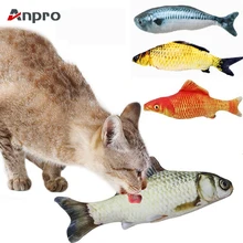 Anpro 1 шт., живой искусственный игрушечный плюшевый питомец в форме рыбы, игрушка для жевания кошки, мяты, кошачья мята, игрушки для обучения Anpro 1 шт., живой искусственный игрушечный плюшевый питомец в форме рыбы, игрушка для жевания кошки, мяты, кошачья мята, игрушки для обучения