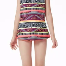 Bonverano(TM) для маленьких девочек UPF 50+ УФ-защита Купальный костюм Цельный купальник с цветным блоком, с юбкой по низу, купальный костюм