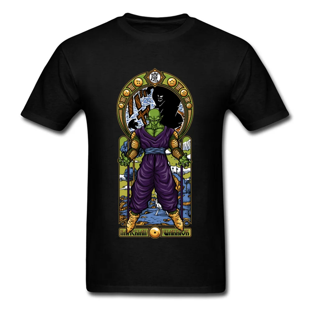 Dragon Ball Namekian Warrior Designed черные топы Мужские крутые футболки с короткими рукавами с рисунком аниме - Цвет: Черный