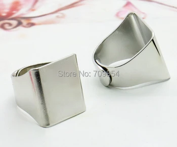 

100pcs/lot new arrival white K RING BASE jewelry findings 19*20mm