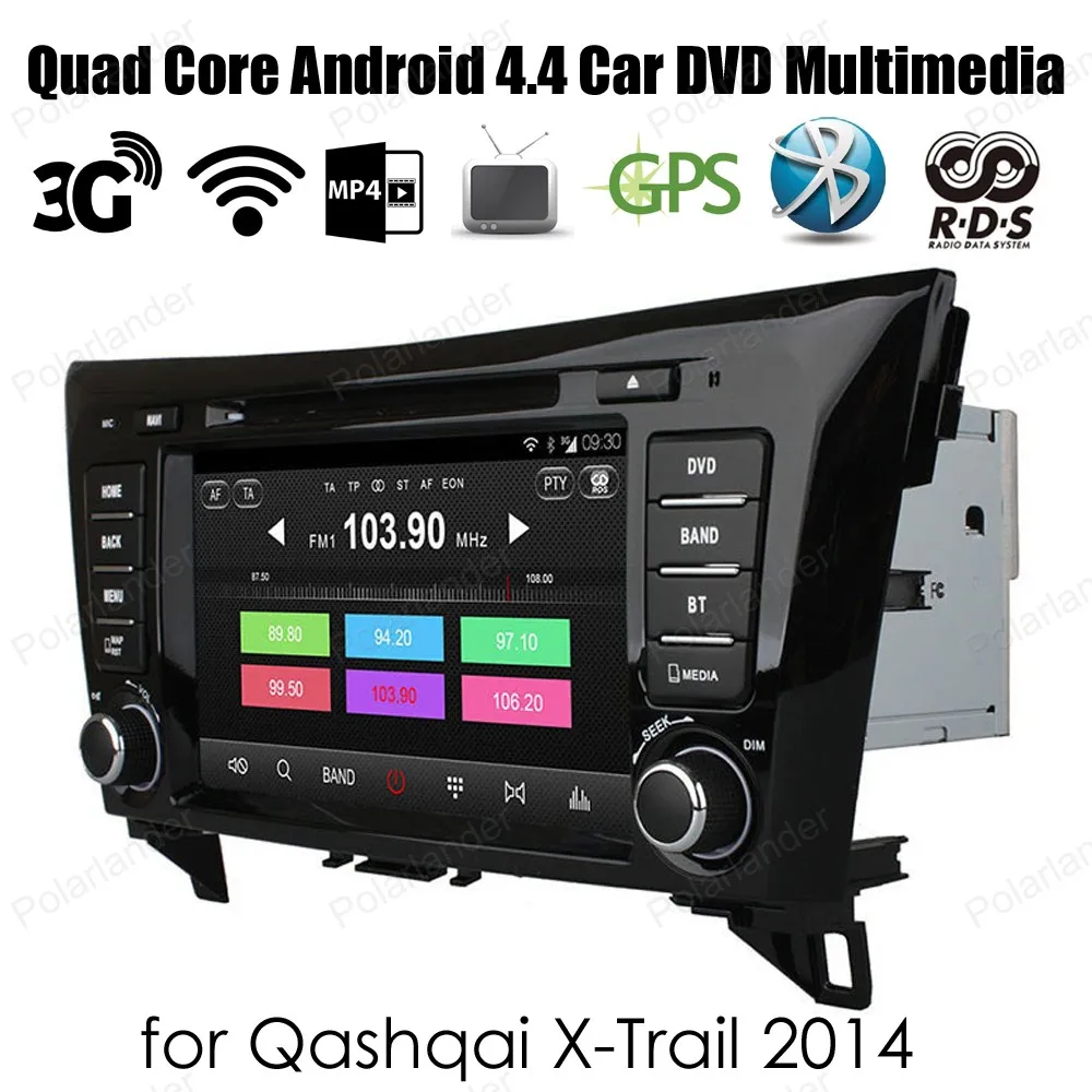 Flash Deal For QashQai XTrail 2014 Quad Core Android4.4 Car DVD player support dab+ WiFi 3G GPS 8