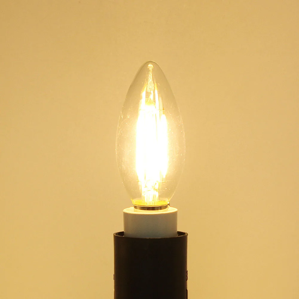 ANBLUB светодиодный светильник Эдисона с регулируемой яркостью E14 220 В, 2 Вт, 4 Вт, 6 Вт, сменный светильник 10 Вт, 20 Вт, 40 Вт, 60 Вт