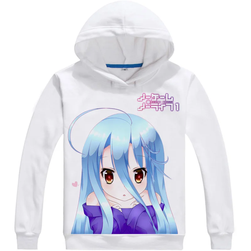 Толстовка с капюшоном shiro sora Jaket толстовка аниме no game life для косплея манги jibril
