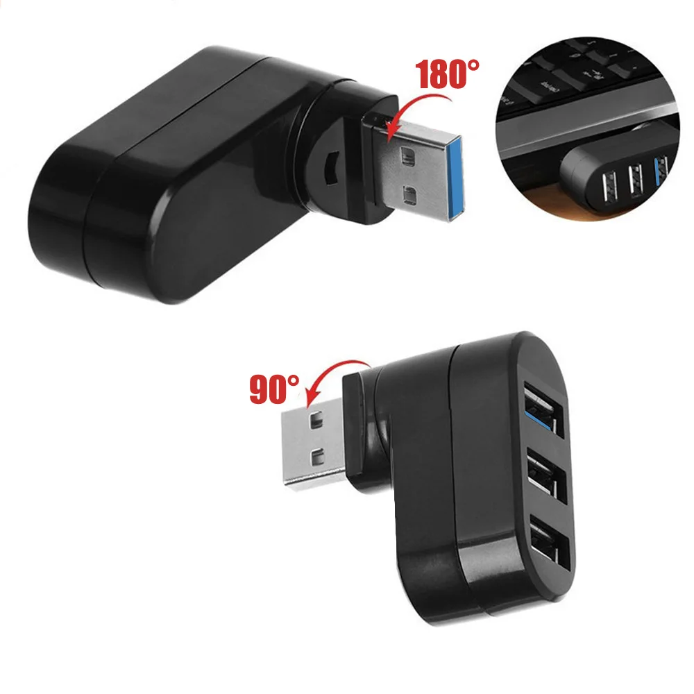 Usb-хаб концентратор 3,0-USB 3,0+ 2 USB 2,0 Мини Вращающийся разветвитель 3 порта несколько для Macbook ноутбука зарядка usb-хаб 3,0 адаптер(322