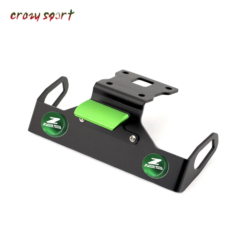 

License Plate Holder For KAWASAKI Z125 Z 125 2015-2018 2017 Fender Eliminator Registration Plate Bracket With 6mm Screw