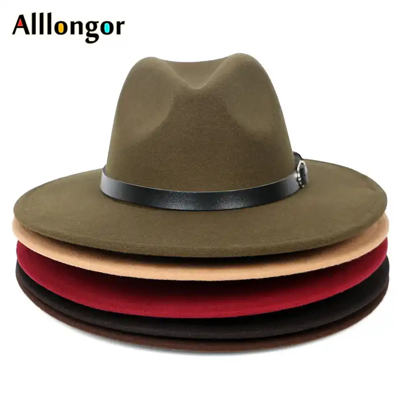 ladies brown fedora hat