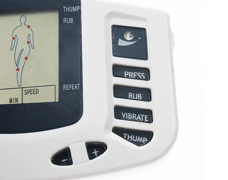Electroestimulador Muscular for Body Relax Muscle Massager Pulse Tens Acupuncture Therapy Slipper+4 Electrode Pads+Retailbox