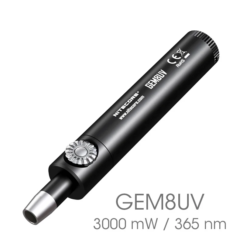 NITECORE GEM8 GEM10 GEM8UV GEM10UV идентификация драгоценных камней вспышка CREE XP L HI V3