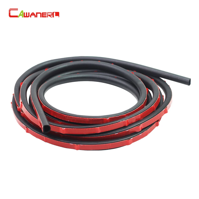 Cawanerl Small D Car Door Hood Rubber Seal Strip Weatherstrip Self