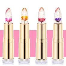 Shopify дропшиппинг высокое качество 1 шт. цветок желе помада изменение температуры помады женские косметические помады помада для девушек