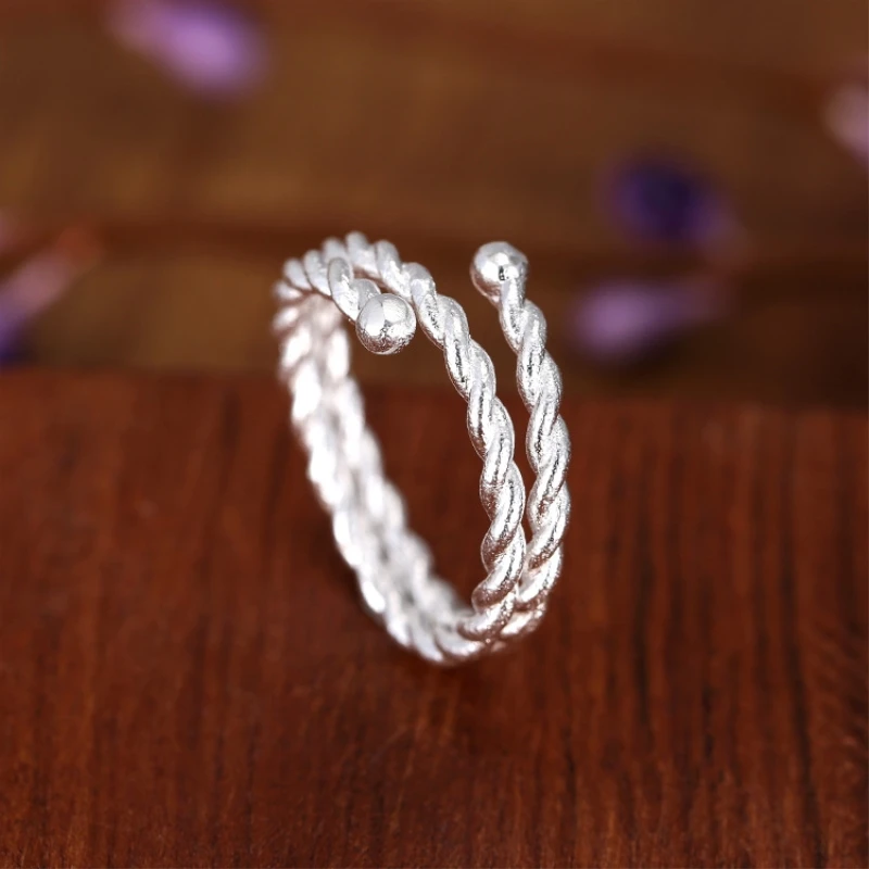 Женское кольцо с изменяемым размером Sweet Twist Необычные Открытые Кольца из