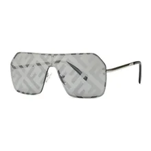 Модные женские солнцезащитные очки без оправы роскошные женские солнцезащитные очки стильные трендовые уличные дизайнерские очки