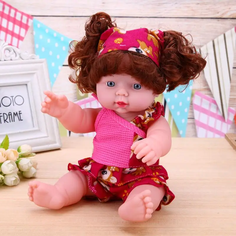 Buy 30cm Cute Baby Girl Doll Soft Plastic Lifelike