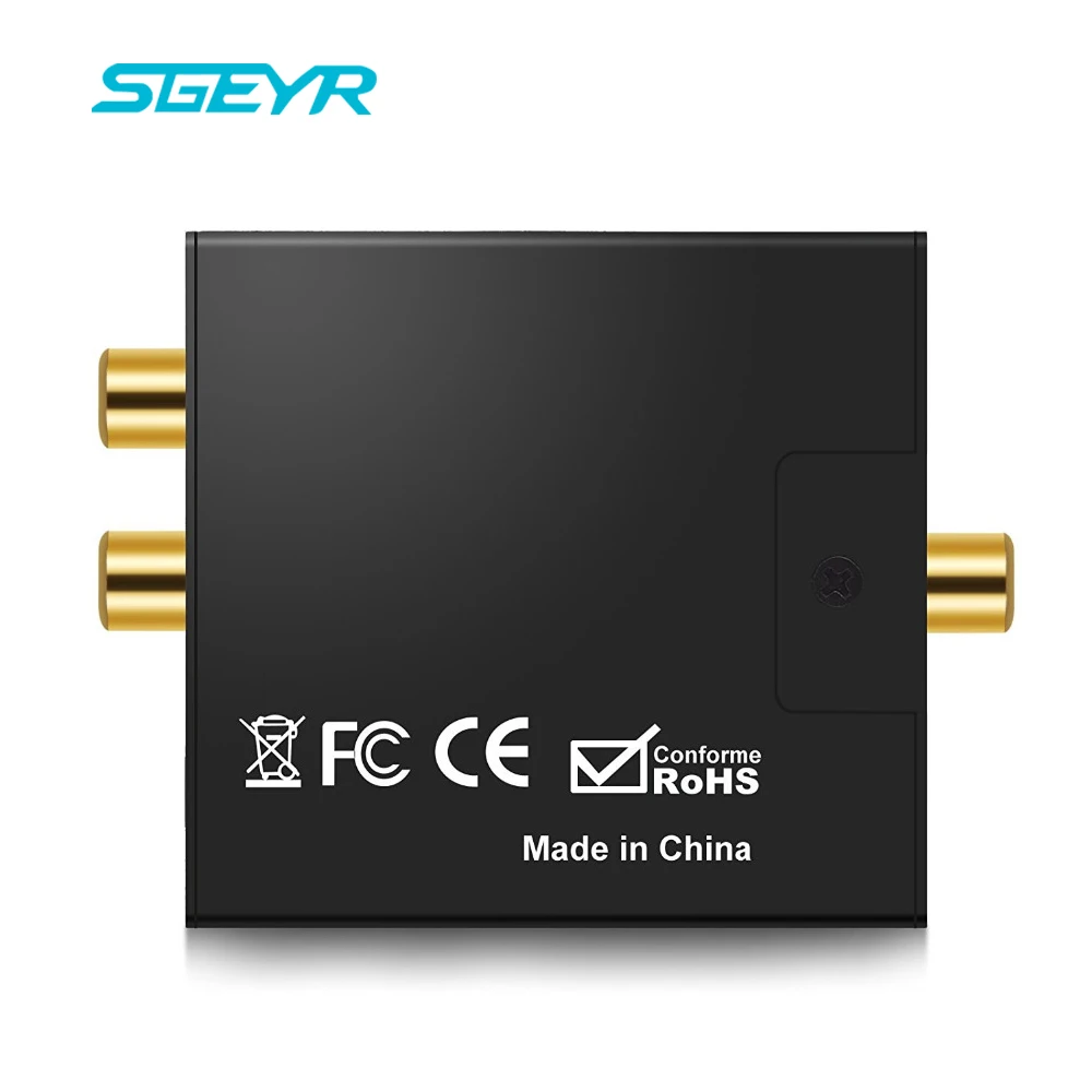Преобразователь Аудио SGEYR DAC цифро аналоговый оптический Toslink коаксиальный до 3 5