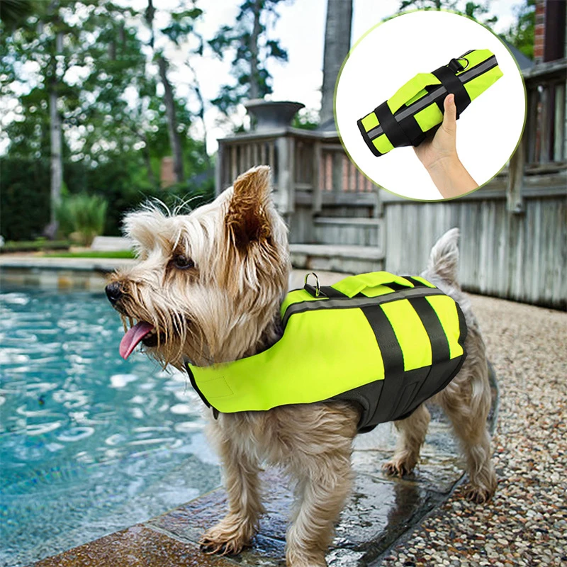 

JORMEL S/M/L Dog Pet Float Life Jacket Life Vest Aquatic Safety Airbag Swimming Suit Boating Life Jacket Pet Products