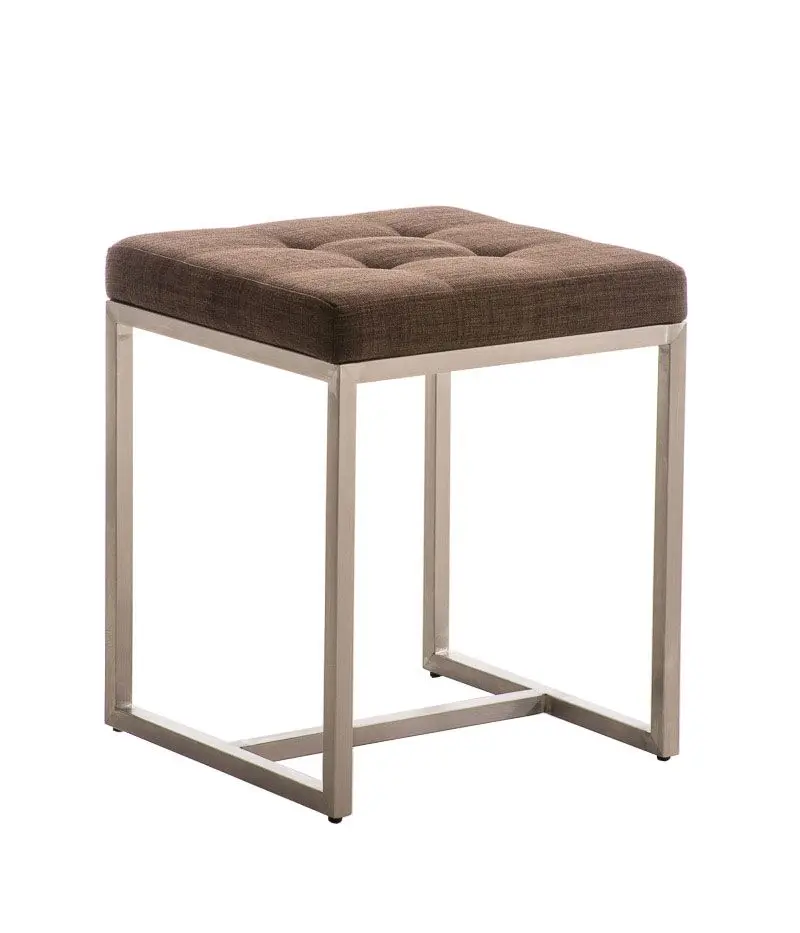 Мебель для спальни популярная современная квадратная искусственная кожа и ткань барный стул из нержавеющей стали Sitzhocker ottoman Barci барный стул