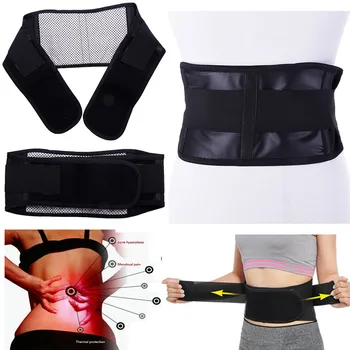

Adjustable Tourmaline Self-heating Magnetic Therapy Waist Belt Lumbar Support Back Waist Support Brace Double Banded aja lumbar