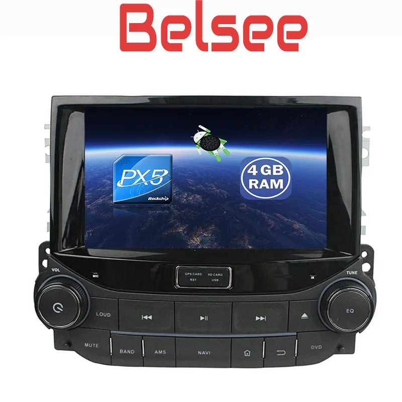 Best Belsee for Chevrolet Malibu 2013-2015 Octa Core IPS Screen Stereo Android 8.0 Car Radio GPS Unit Bluetooth WiFi Autoradio Player 3