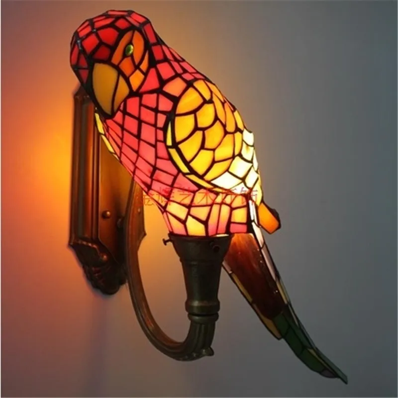 

European bedside wall sconce living room lamp American Parrot wall light balcony wall lamp Hotel corridor wall light ZA82921