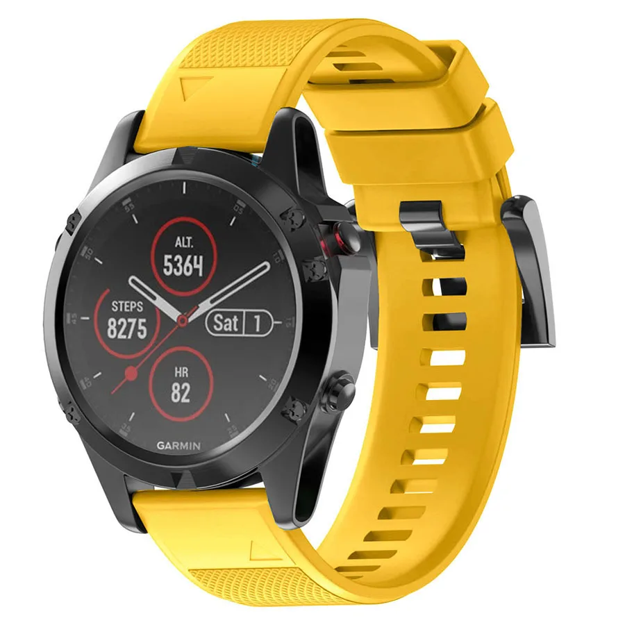 22 26 мм Quick Release EasyFit силиконовый ремешок для часов Ремешок для Garmin Fenix 5X5 5 Plus 3 3HR S60 D2 Mk1 Tactix Bravo ремешок для часов