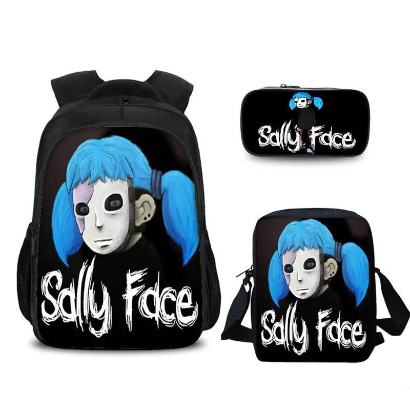 Sally Face Rugzak для подростков сумка девочек и мальчиков школьный рюкзак с милым