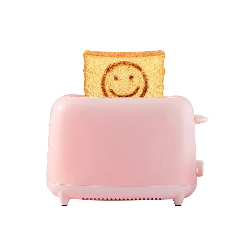 

CUKYI 600W Small Bread Toaster Automatic fast heating machine with smile face Breakfast Sandwich baking 220V Household appliance