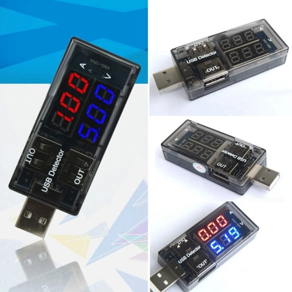 USB порт тестер напряжения измеритель мобильный внешний аккумулятор вольтметр