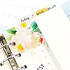 Jamie Notes Original Cute Flower Design 6 Holes Binder Notebook Dividers Index Bookmark Ruler For Dokibook Spiral Planner A5A6 ► Photo 3/6
