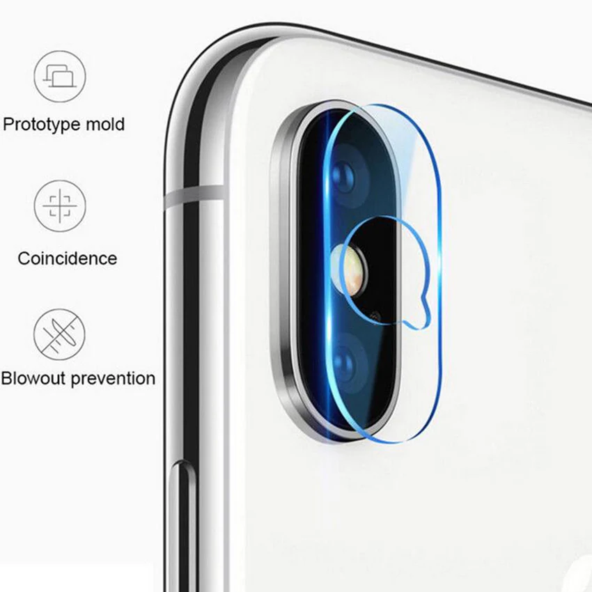 Аксессуары для Apple iPhone X 8 7 6 6S Plus защита объектива задней камеры полноэкранная