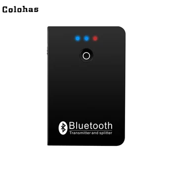 

Wireless Bluetooth Music Transmitter Splitter Connect Two Devices A2DP Adapter Player Audio Stereo Aux 3.5mm for MP3 TV